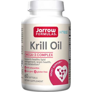 Jarrow Formulas Krill Oil, 60 softgels, front of bottle