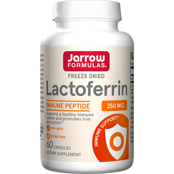 Jarrow Formulas Lactoferrin Freeze-Dried 250 mg, 60 capsules, front of bottle