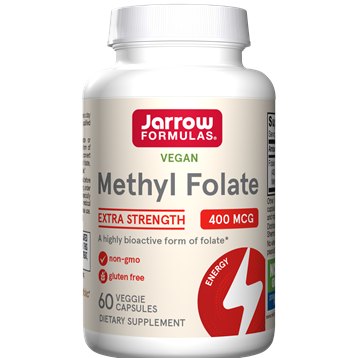 Jarrow Formulas Methyl Folate 400 mcg, 60 capsules, front of bottle