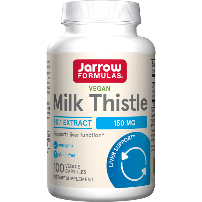 Jarrow Formulas Milk Thistle 150 mg, 100 veggie capsules, front of bottle