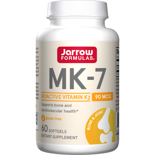 Jarrow Formulas MK-7 90 mcg, 60 softgels, front of bottle