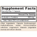 Jarrow Formulas N-A-C 500 mg 60 capsules supplement facts label