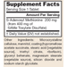 Jarrow Formulas SAM-e 200 mg 60 tablets supplement facts label