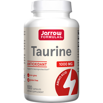 Jarrow Formulas Taurine 1000 mg, 100 capsules, front of bottle
