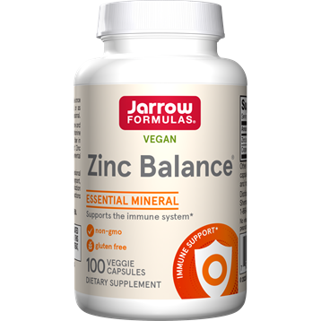 Jarrow Formulas Zinc Balance 15 mg, 100 capsules, front of bottle