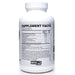 A white plastic bottle of EmpCFDA supplement capsules shown from the back, displaying the Supplement Facts label with a white cap on a clean white background.