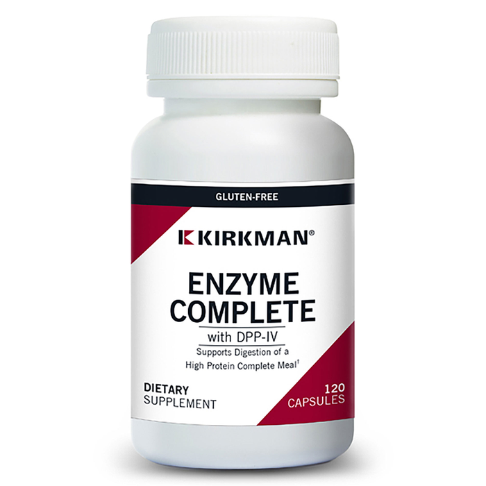Kirkman Labs Enzyme Complete with DPP-IV, 120 capsules, front of bottle