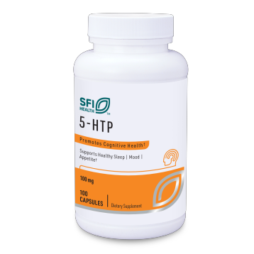 Klaire Labs/SFI Health 5-HTP 100 mg, 100 capsules, front of bottle