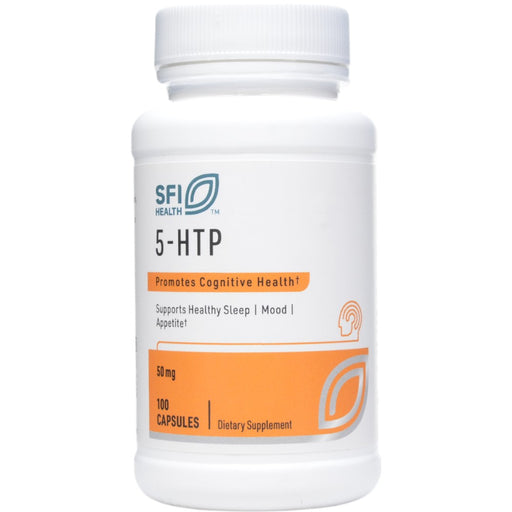 Klaire Labs/SFI Health 5-HTP 50 mg, 100 capsules, front of bottle