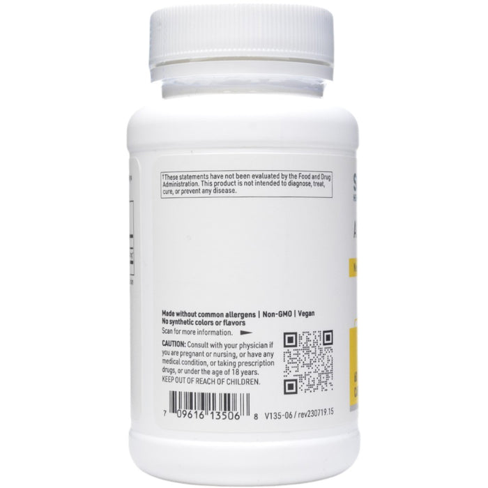 Klaire Labs/SFI Health Alpha-Ketoglutaric Acid 300 mg 60 capsules label information panel