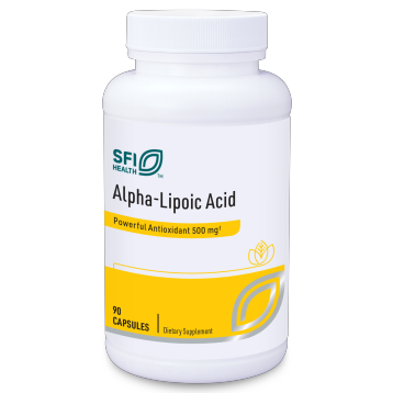 Klaire Labs/SFI Health Alpha Lipoic Acid 500 mg, 90 capsules, front of bottle