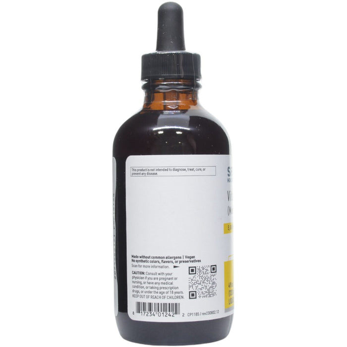 Klaire Labs/SFI Health B12 Liquid (Methylcobalamin) 5 mg 4 fl oz label information panel