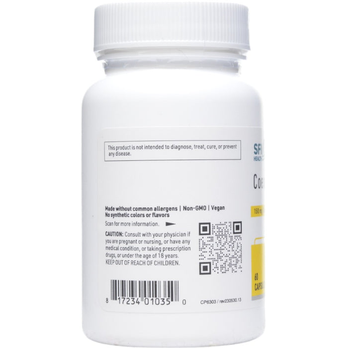 Klaire Labs/SFI Health Coenzyme Q10 150 mg 60 capsules label information panel