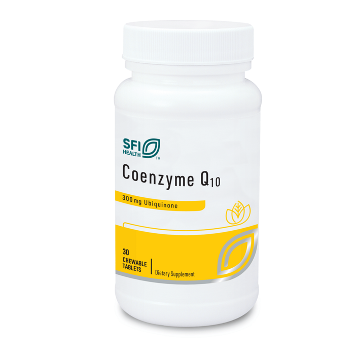 Klaire Labs/SFI Health Coenzyme Q10 300 mg, 30 tablets, front of bottle