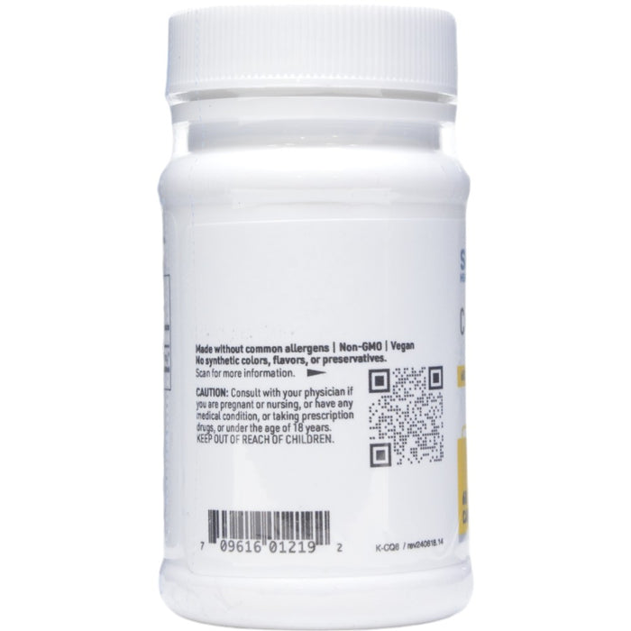 Klaire Labs/SFI Health CoEnzyme Q10 60 mg 60 capsules label information panel