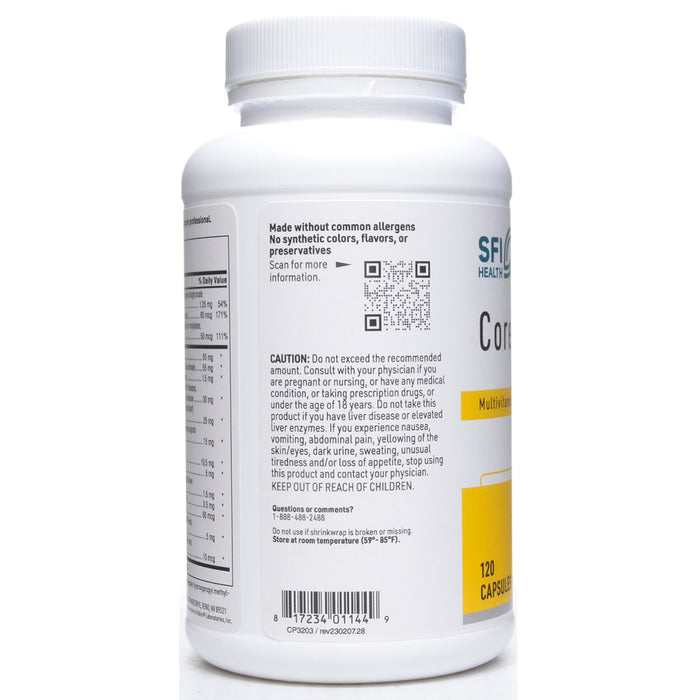 Product label image of Core Multi 120 caps by Klaire Labs/SFI Health