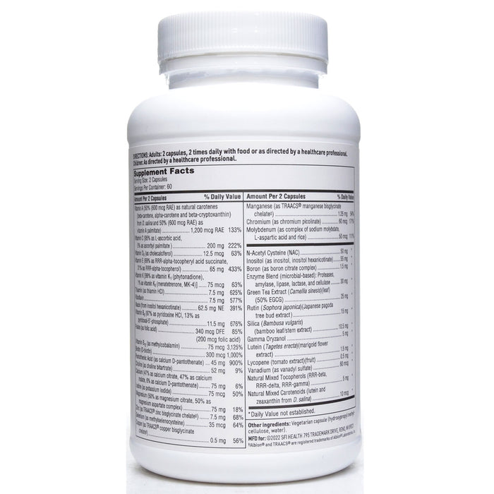 Product label image of Core Multi 120 caps by Klaire Labs/SFI Health