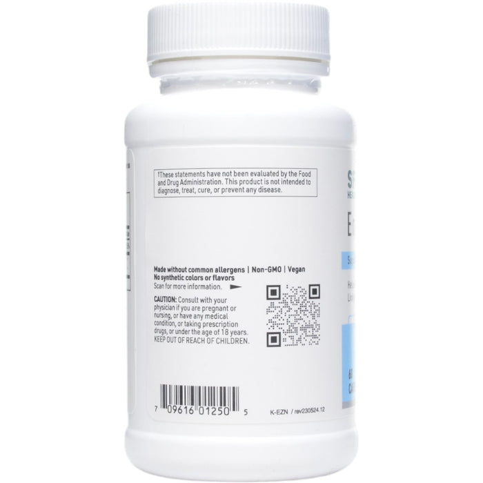 Klaire Labs/SFI Health EndoZin 60 capsules label information panel