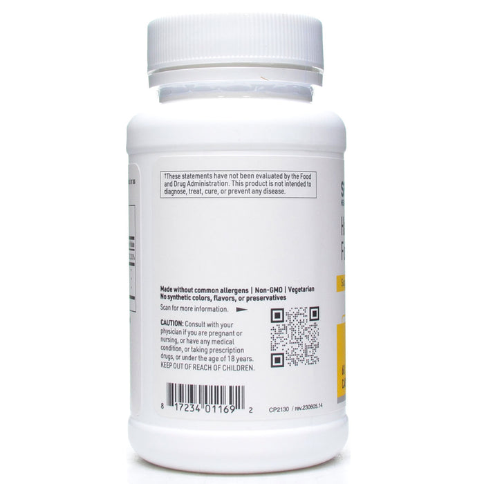 Klaire Labs/SFI Health Hair and Nails Formula 60 capsules label information panel