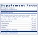 HepatoThera 60 caps by Klaire Labs/SFI Health, Supplement Facts label