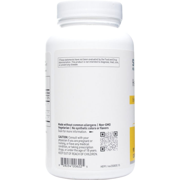 Klaire Labs/SFI Health HepatoThera Forte 90 capsules label information panel