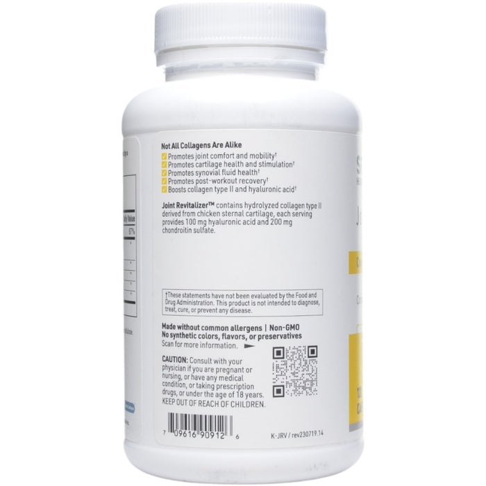 Klaire Labs/SFI Health Joint ReVitalizer 120 capsules label information panel
