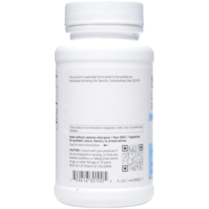 L. Acidophilus SCD Compliant 100 vcaps by Klaire Labs/SFI Health, bottle label