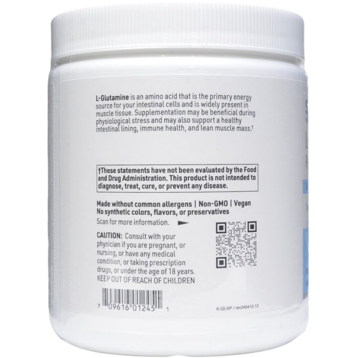Klaire Labs/SFI Health L-Glutamine Powder 300 g label information panel
