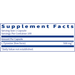 L-Tyrosine 500 mg 100 caps by Klaire Labs/SFI Health, Supplement Facts label