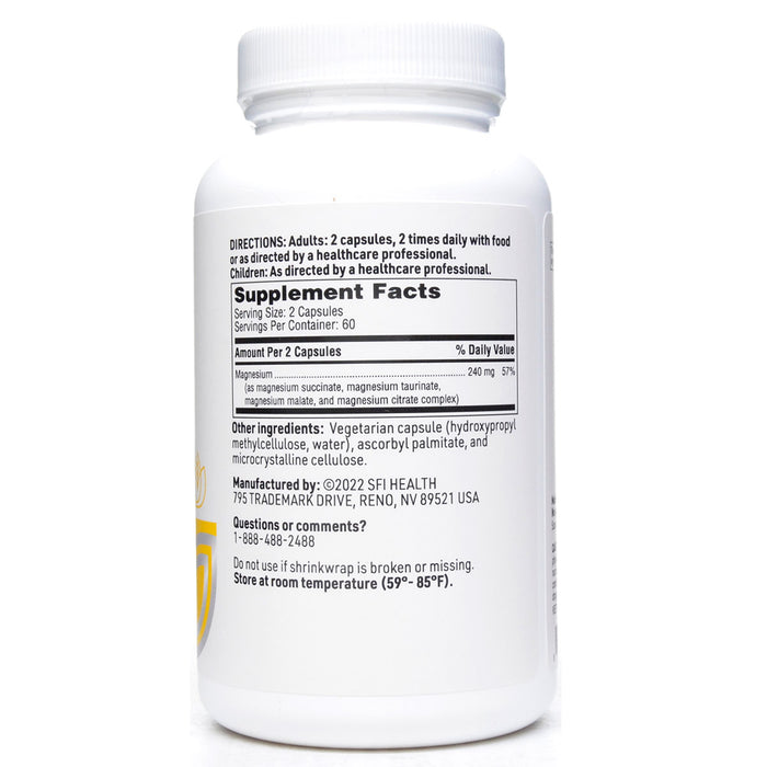 Product label image of Mag Complete 120 vcaps by Klaire Labs/SFI Health