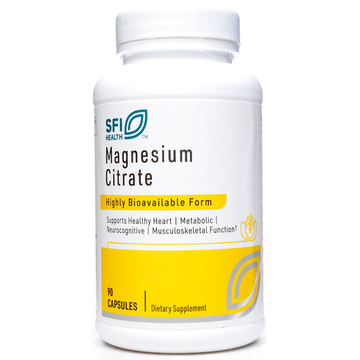 Klaire Labs/SFI Health Magnesium Citrate 150 mg, 90 capsules, front of bottle