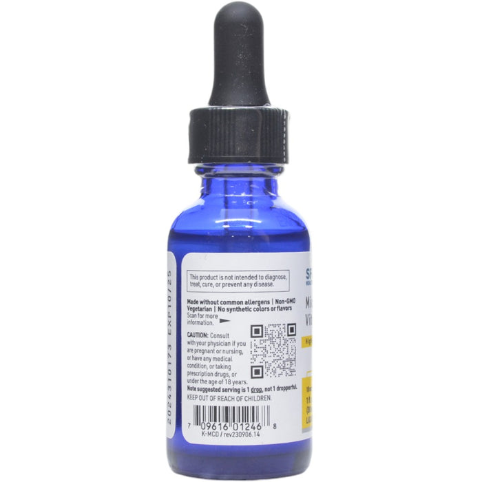 Klaire Labs/SFI Health Micellized Vitamin D3 Liquid 1 fl oz label information panel