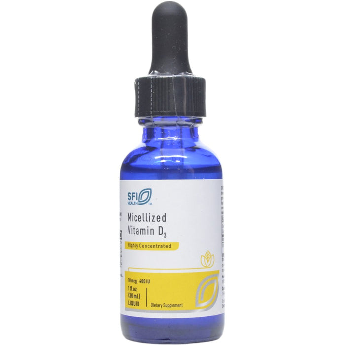 Klaire Labs/SFI Health Micellized Vitamin D3 Liquid 1 fl. oz. (600 servings)