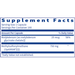 MSM 750 100 caps by Klaire Labs/SFI Health, Supplement Facts label