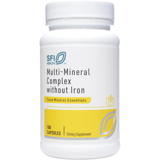 Klaire Labs/SFI Health Multi-Mineral Complex w/o Iron, 100 capsules, front of bottle