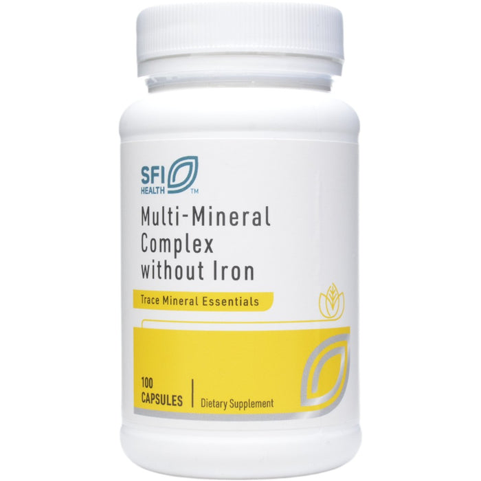 Klaire Labs/SFI Health Multi-Mineral Complex w/o Iron, 100 capsules, front of bottle