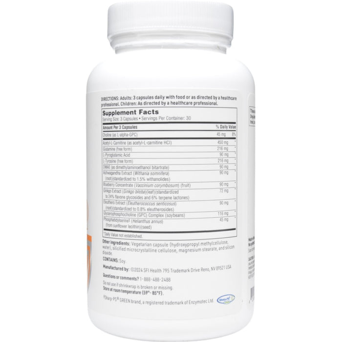 NeuroThera 90 caps by Klaire Labs/SFI Health, Supplement Facts label