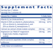 Klaire Labs/SFI Health OsteoThera Plus Ipriflavone 120 tablets supplement facts label