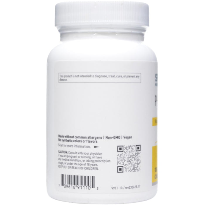 Klaire Labs/SFI Health P-5-P Plus w/Magnesium 100 capsules label information panel