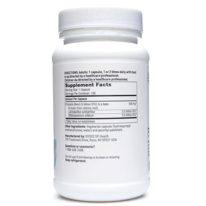 Product label image of Pro-Biotic Complex 100 vcaps by Klaire Labs/SFI Health