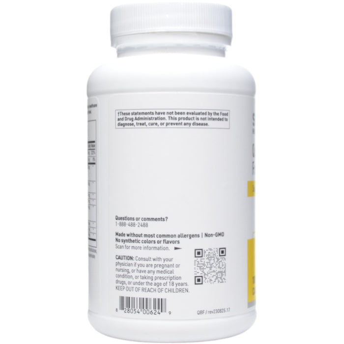 Klaire Labs/SFI Health Quercetin-Bromelain Forte 100 capsules label information panel