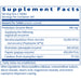 Serralase 180 tablets by Klaire Labs/SFI Health, Supplement Facts label (proteolytic enzyme blend)
