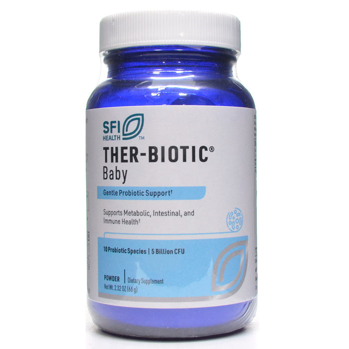 Klaire Labs/SFI Health Ther-Biotic Baby Powder, 66 g, front of bottle
