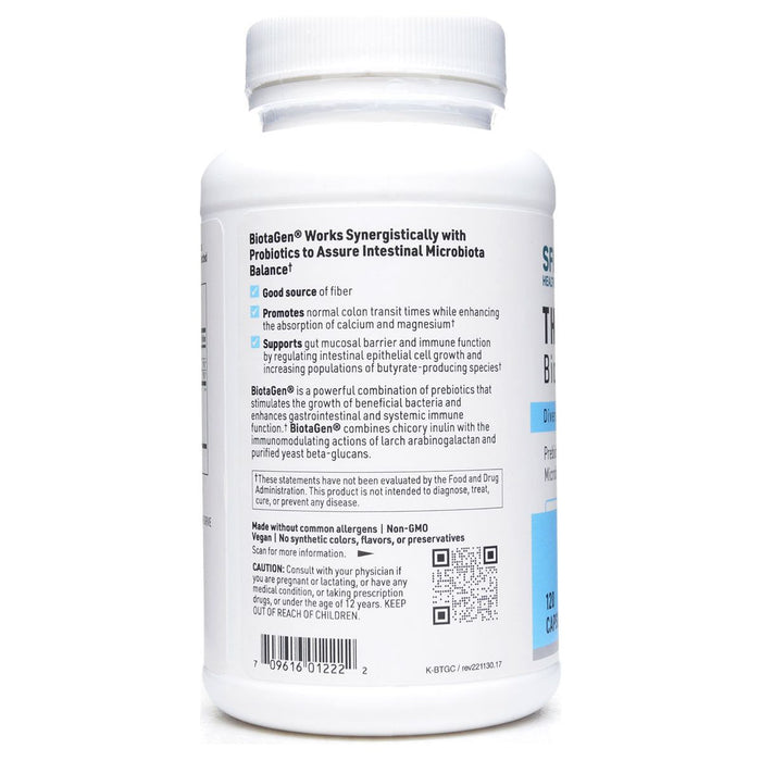 Product label image of Ther-Biotic BiotaGen 120 vcaps by Klaire Labs/SFI Health