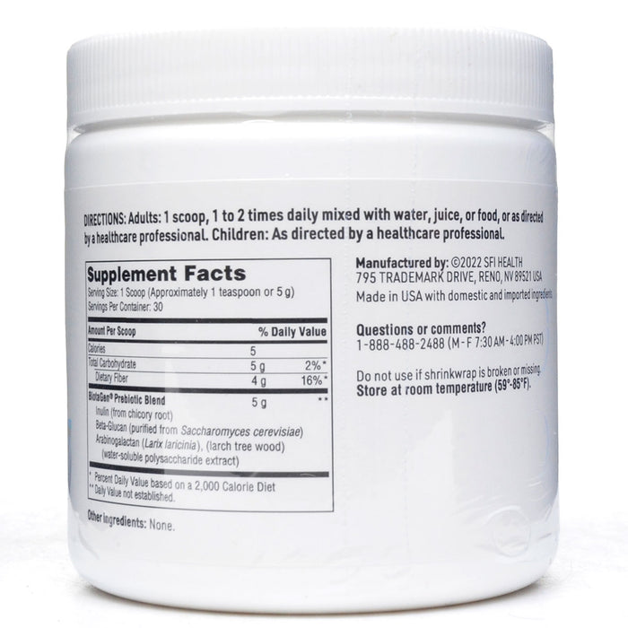 Klaire Labs/SFI Health Ther-Biotic BiotaGen Powder 150 g supplement facts label