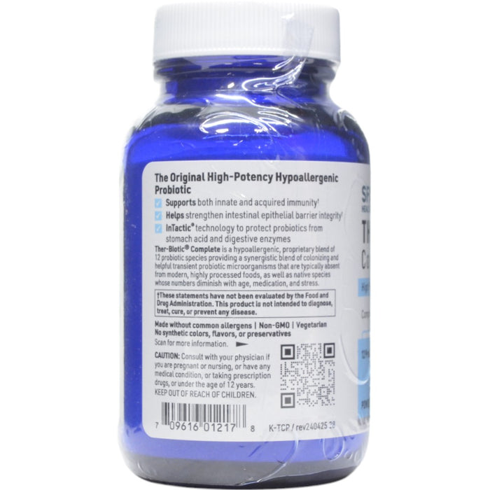 Ther-Biotic Complete Powder 64 g (60 servings) by Klaire Labs/SFI Health, container label