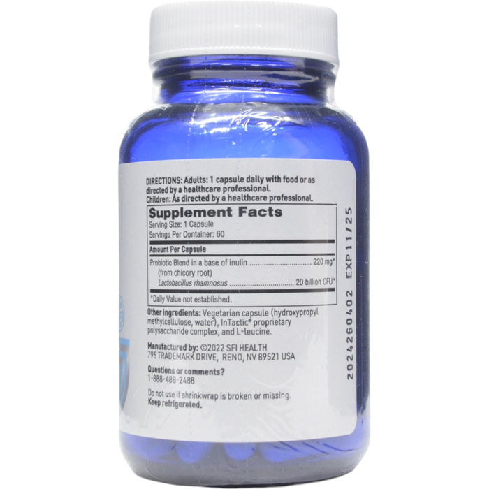 Ther-Biotic Factor 1 (Lactobacillus Rhamnosus) 60 vcaps by Klaire Labs/SFI Health, Supplement Facts label