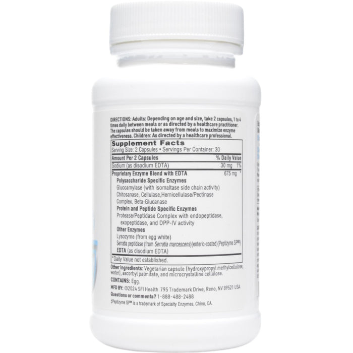 Ther-Biotic InterFase Plus 60 capsules by Klaire Labs/SFI Health, Supplement Facts label