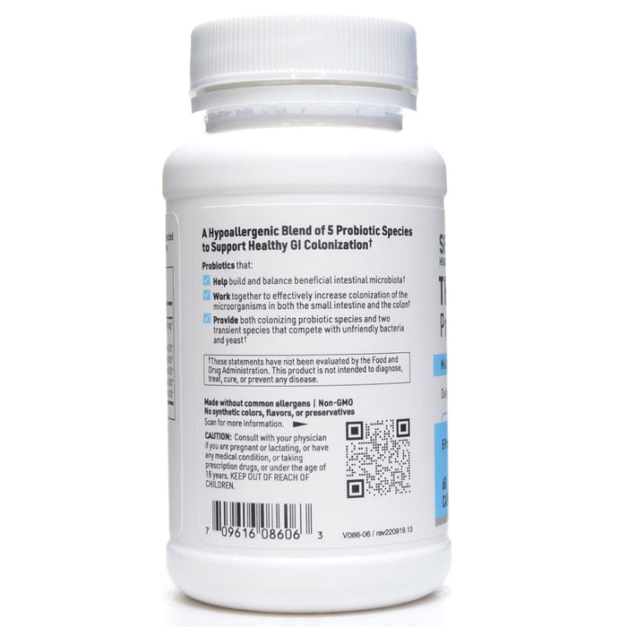 Product label image of Ther-Biotic Pro-5 60 vcaps by Klaire Labs/SFI Health