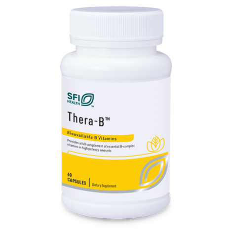 Front product image of Thera-B 60 capsules by Klaire Labs/SFI Health